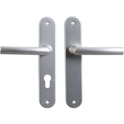 Bricard Tirador de puerta Osmose 2 llave i-plata anodizada. Para puerta de entrada (para cilindro europeo). Bricard Tirador de puerta Osmose 2 llave i-plata anodizada. Para puerta de entrada (para cilindro europeo).