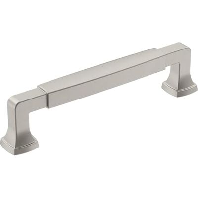 Amerock Stature 5-1/16 in (128 mm) Center-to-Center Satin Nickel Cabinet Pull Amerock Stature 5-1/16 in (128 mm) Center-to-Center Satin Nickel Cabinet Pull