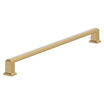 Amerock Tirador para electrodomésticos de bronce champán Manija de gabinete de centro a centro de 457 mm Appoint Herrajes para muebles Amerock Tirador para electrodomésticos de bronce champán Manija de gabinete de centro a centro de 457 mm Appoint Herrajes para muebles