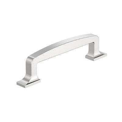 Amerock Jaladera de gabinete Westerly de centro a centro de cromo pulido de 3-3/4 pulgadas (96 mm) Herrajes para armarios de cocina Herrajes para muebles Asa de cajón Amerock Jaladera de gabinete Westerly de centro a centro de cromo pulido de 3-3/4 pulgadas (96 mm) Herrajes para armarios de cocina Herrajes para muebles Asa de cajón