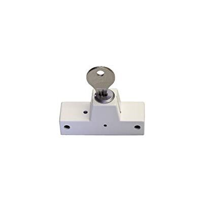Roto Cerradura giratoria con cilindro NT/Centro, color blanco, 6,3 x 2 x 3 Roto Cerradura giratoria con cilindro NT/Centro, color blanco, 6,3 x 2 x 3