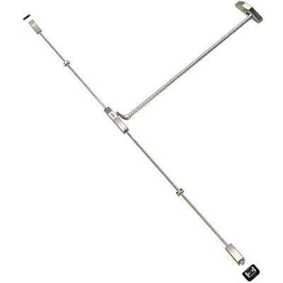 tesa Assa Abloy, 1930908NR, Barra Antipánico Universal 1930 con dos puntos de cierre, Cofre Negro y Barra Roja tesa Assa Abloy, 1930908NR, Barra Antipánico Universal 1930 con dos puntos de cierre, Cofre Negro y Barra Roja