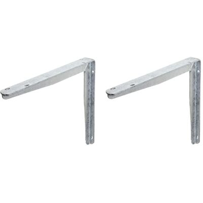 Alberts GAH- 800710 Consola de perfil en T (disponible en varios modelos, para uso extremo y carga, galvanizado en caliente, altura 250 mm, profundidad 300 mm, juego de 2 unidades) Alberts GAH- 800710 Consola de perfil en T (disponible en varios modelos, para uso extremo y carga, galvanizado en caliente, altura 250 mm, profundidad 300 mm, juego de 2 unidades)