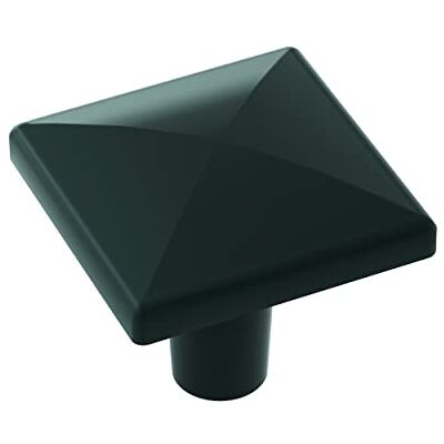 Amerock Pomo para gabinete, color negro mate, 29 mm de longitud, extensión, 1 paquete, perilla de cajón, accesorios para gabinete Amerock Pomo para gabinete, color negro mate, 29 mm de longitud, extensión, 1 paquete, perilla de cajón, accesorios para gabinete
