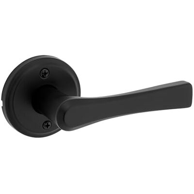 Kwikset Katella Palanca para maniquí con roseta redonda en negro mate Kwikset Katella Palanca para maniquí con roseta redonda en negro mate