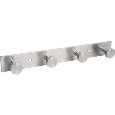 Cofan Perchero de pared con 3, 4 o 5 ganchos Acero inoxidable 304 Acabado: satinado Colgador de pared para baños, entradas, cocinas, pasillos, dormitorios (1, 4 Pomos (21,6 x 2,7 x 2,8 cm)) Cofan Perchero de pared con 3, 4 o 5 ganchos Acero inoxidable 304 Acabado: satinado Colgador de pared para baños, entradas, cocinas, pasillos, dormitorios (1, 4 Pomos (21,6 x 2,7 x 2,8 cm))