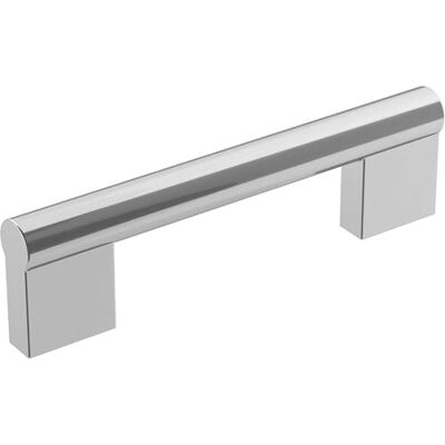 Amerock Mango de gabinete Cromo pulido 3-3/4 pulgadas (96 mm) de centro a centro Versa 1 paquete Jaladera de cajón Asa de gabinete Herrajes para gabinete Amerock Mango de gabinete Cromo pulido 3-3/4 pulgadas (96 mm) de centro a centro Versa 1 paquete Jaladera de cajón Asa de gabinete Herrajes para gabinete