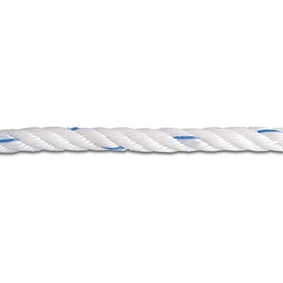 Chapuis – Bobina de Cuerda (Polipropileno Trenzado 1,5 T diámetro 10 mm x 105 m Blanco/Azul Chapuis – Bobina de Cuerda (Polipropileno Trenzado 1,5 T diámetro 10 mm x 105 m Blanco/Azul