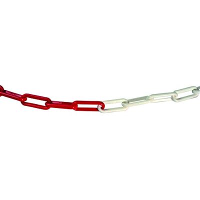 Vigor Blinky Cadena De Plástico, 25 M, 8X29X49 Mm, Bicolor Blanco/Rojo Vigor Blinky Cadena De Plástico, 25 M, 8X29X49 Mm, Bicolor Blanco/Rojo