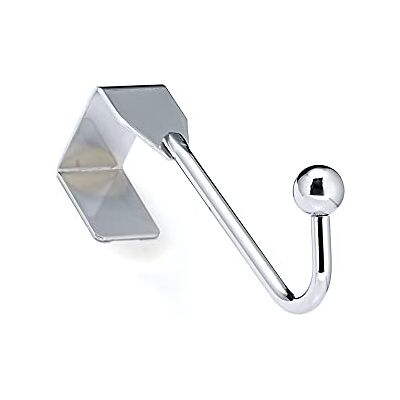 RICHELIEU Hardware Gancho de metal para colgar sobre la puerta, 25,5 mm, cromado RICHELIEU Hardware Gancho de metal para colgar sobre la puerta, 25,5 mm, cromado