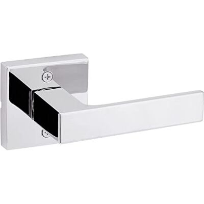 Kwikset Singapore Mango de puerta falsa, palanca de una sola cara para armarios, puertas dobles francesas y despensa, palanca interior reversible sin giro, color cromo pulido Kwikset Singapore Mango de puerta falsa, palanca de una sola cara para armarios, puertas dobles francesas y despensa, palanca interior reversible sin giro, color cromo pulido