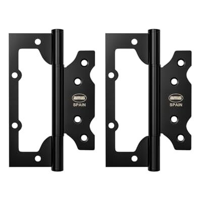 Amig Pack de 2 Bisagras 100 x 63,5 x 2,5 mm Recomendada para su Uso en Puertas- Apertura y Cierre Silencioso Acero Inoxidable Negro Mate Incluye Tornillería Amig Pack de 2 Bisagras 100 x 63,5 x 2,5 mm Recomendada para su Uso en Puertas- Apertura y Cierre Silencioso Acero Inoxidable Negro Mate Incluye Tornillería