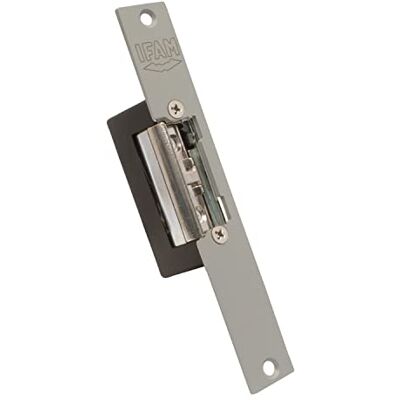 IFAM Cerradero Eléctrico , Abrepuertas Reversible Simétrico, Palanca Desbloqueo, Ancho 21 mm, Pestillo Ajustable, Frente Corto Acero Inoxidable, Puerta de Madera Interior Exterior IFAM Cerradero Eléctrico , Abrepuertas Reversible Simétrico, Palanca Desbloqueo, Ancho 21 mm, Pestillo Ajustable, Frente Corto Acero Inoxidable, Puerta de Madera Interior Exterior