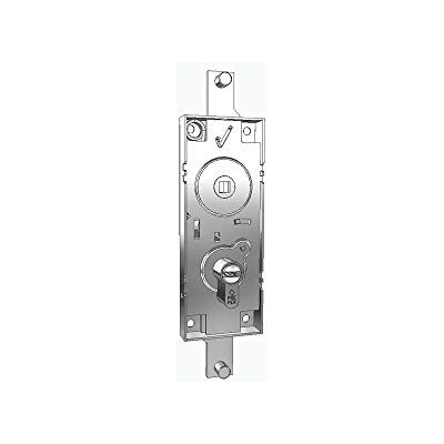 PREFER Cerradura para basculante/garaje cilindro de perfil europeo distancia entre ejes 60 mm, manija loca, llaves perforadas PREFER Cerradura para basculante/garaje cilindro de perfil europeo distancia entre ejes 60 mm, manija loca, llaves perforadas