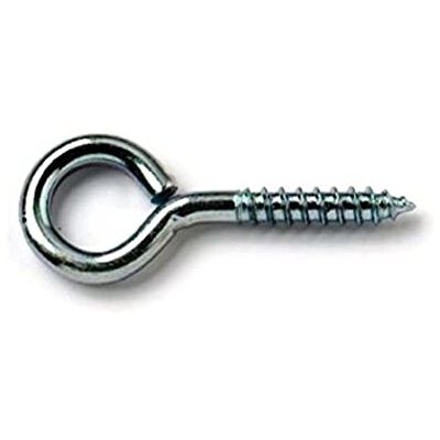Merriway 40 mm acero galvanizado tornillos de ojo – Plata (Pack de 10) Merriway 40 mm acero galvanizado tornillos de ojo – Plata (Pack de 10)