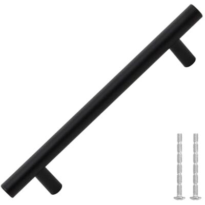 vidaXL Tiradores para Armarios 10 uds, Tiradores en Barra, Manijas de Cajones Muebles, Tiradores de Puerta Corredera, Acero Inoxidable Negro 160 mm vidaXL Tiradores para Armarios 10 uds, Tiradores en Barra, Manijas de Cajones Muebles, Tiradores de Puerta Corredera, Acero Inoxidable Negro 160 mm