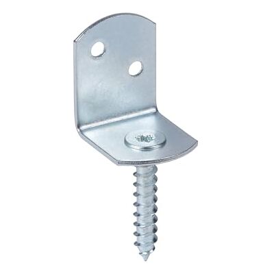 Alberts Soporte para valla trenzada (forma de L, galvanizado, altura total: 83 mm, 72 unidades) Alberts Soporte para valla trenzada (forma de L, galvanizado, altura total: 83 mm, 72 unidades)