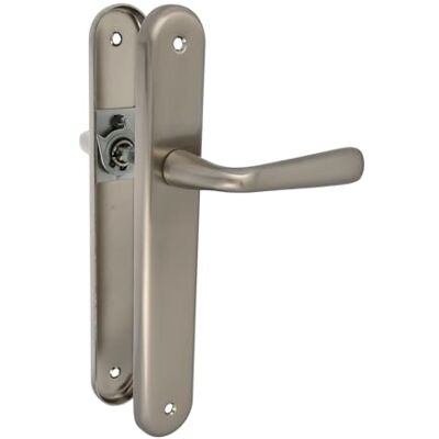 Amig Juego de Manillas de Placa de Latón, Modelo P, Medida: 250 X 40 mm, Cuadradillo de 8 mm, Resistente a la Corrosión, Incluye tornillería, Acabado: Cromado mate Amig Juego de Manillas de Placa de Latón, Modelo P, Medida: 250 X 40 mm, Cuadradillo de 8 mm, Resistente a la Corrosión, Incluye tornillería, Acabado: Cromado mate