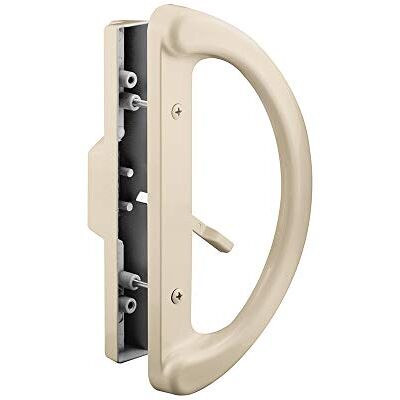 PRiME Juego de manijas de puerta corredera de vidrio, centro de agujero de 3-15/16 pulgadas, fundido, color tostado, acabado pintado, estilo mortaja, 1 paquete PRiME Juego de manijas de puerta corredera de vidrio, centro de agujero de 3-15/16 pulgadas, fundido, color tostado, acabado pintado, estilo mortaja, 1 paquete