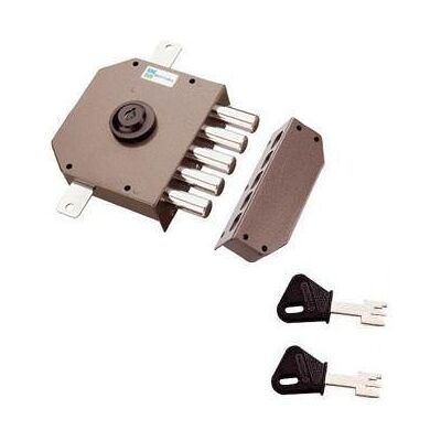 MOTTURA Cerradura de Seguridad Triple de Aplicar 30620 DX 60 MOTTURA Cerradura de Seguridad Triple de Aplicar 30620 DX 60