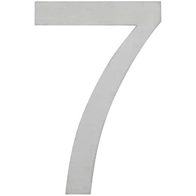 ARREGUI SEC11-T3 Número de Casa Exterior de 20 cm de altura Placa de Señalización de Acero Inoxidable Satinado Número de Puerta Letra de Casa Número de Vivienda, Piso o Escalera Número 7 ARREGUI SEC11-T3 Número de Casa Exterior de 20 cm de altura Placa de Señalización de Acero Inoxidable Satinado Número de Puerta Letra de Casa Número de Vivienda, Piso o Escalera Número 7