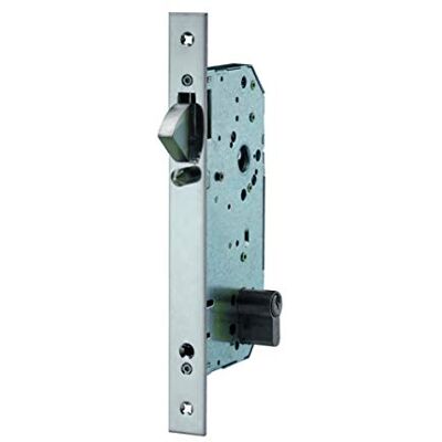 tesa Assa Abloy Cerradura De Embutir Para Puertas De Madera Con Cilindro Inoxidable Entrada 60 mm, Frente Redondo 2038 tesa Assa Abloy Cerradura De Embutir Para Puertas De Madera Con Cilindro Inoxidable Entrada 60 mm, Frente Redondo 2038