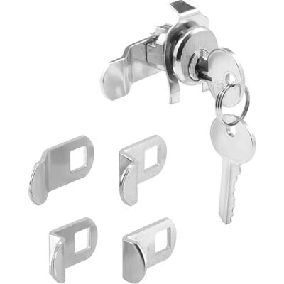 PRiME productos buzón Lock, 5 Cam, acabado de níquel, ilco 1003 m cerrajero, se abre sentido antihorario, rotación de 90º PRiME productos buzón Lock, 5 Cam, acabado de níquel, ilco 1003 m cerrajero, se abre sentido antihorario, rotación de 90º