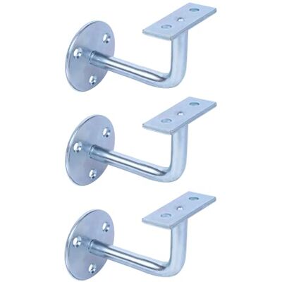 Alberts GAH- 702489 Soporte de pasamanos (galvanizado, para atornillar, superficie recta, 3 unidades) Alberts GAH- 702489 Soporte de pasamanos (galvanizado, para atornillar, superficie recta, 3 unidades)