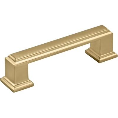 Amerock Tirador de gabinete, bronce champán, 3 pulgadas (76 mm) de centro a centro, cita, paquete de 1 unidad, tirador de cajón, asa de cajón, herrajes para gabinete Amerock Tirador de gabinete, bronce champán, 3 pulgadas (76 mm) de centro a centro, cita, paquete de 1 unidad, tirador de cajón, asa de cajón, herrajes para gabinete