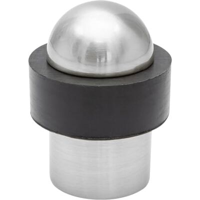 WAGNER Tope de Puerta DOM, Protector Pared – Ø 37 x 49 mm, Óptica de Acero Inoxidable Satinado, Goma Termoplástica, para Atornillar, Incluye Taco y Tornillo – WAGNER Tope de Puerta DOM, Protector Pared – Ø 37 x 49 mm, Óptica de Acero Inoxidable Satinado, Goma Termoplástica, para Atornillar, Incluye Taco y Tornillo –
