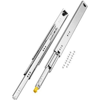 VEVOR 1 Par de Correderas para Cajones de Extensión Completa, Capacidad Carga 113,4 kg, Rodamiento de Bolas con Riel Deslizante para Cajones de Montaje Lateral con Bloqueo, 500 x 53 x 19,5 mm VEVOR 1 Par de Correderas para Cajones de Extensión Completa, Capacidad Carga 113,4 kg, Rodamiento de Bolas con Riel Deslizante para Cajones de Montaje Lateral con Bloqueo, 500 x 53 x 19,5 mm