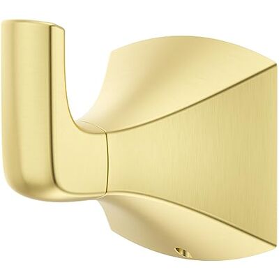 PFISTER Bruxie Gancho para Toallas de baño, Montaje en Pared, atornillado, Acabado Dorado Cepillado PFISTER Bruxie Gancho para Toallas de baño, Montaje en Pared, atornillado, Acabado Dorado Cepillado