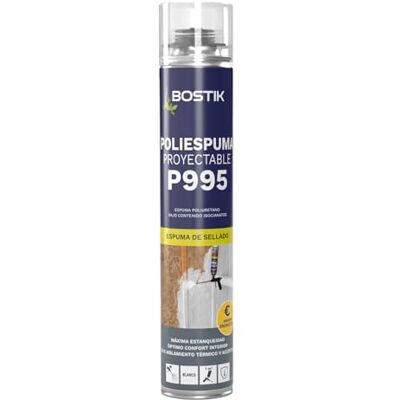 Bostik P995 Poliespuma Maxiconfort Blanco para Pistola, Espuma de Poliuretano, Resistencia Térmica, Bajo Contenido en Isocianatos, Aislamiento Térmico y Acústico, Rápido Secado, Pintable, Bote 700 ml Bostik P995 Poliespuma Maxiconfort Blanco para Pistola, Espuma de Poliuretano, Resistencia Térmica, Bajo Contenido en Isocianatos, Aislamiento Térmico y Acústico, Rápido Secado, Pintable, Bote 700 ml