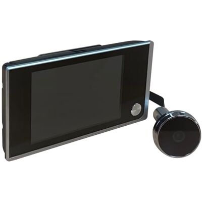 ARREGUI Mirilla Digital para Puerta con Pantalla LCD 3,5”, Cámara 2MP, Ángulo 120°, Instalación Sencilla, Imagen Nítida en Baja Luz, Compatible con Puertas 35–110 mm – Color Negro ARREGUI Mirilla Digital para Puerta con Pantalla LCD 3,5”, Cámara 2MP, Ángulo 120°, Instalación Sencilla, Imagen Nítida en Baja Luz, Compatible con Puertas 35–110 mm – Color Negro