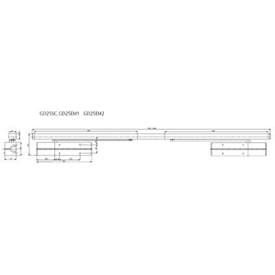 tesa Assa Abloy Guía Deslizante de embutir, puertas de doble hoja, Negro tesa Assa Abloy Guía Deslizante de embutir, puertas de doble hoja, Negro