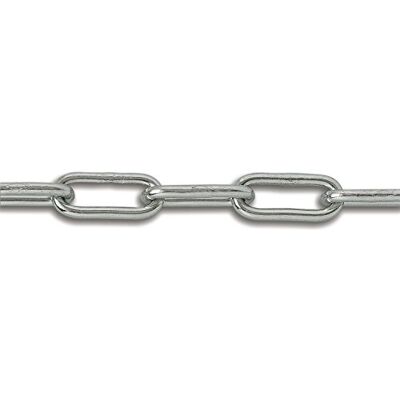 Chapuis Bobina de cadena soldada (acero galvanizado, 75 kg, 3,5 mm x 35 m Chapuis Bobina de cadena soldada (acero galvanizado, 75 kg, 3,5 mm x 35 m