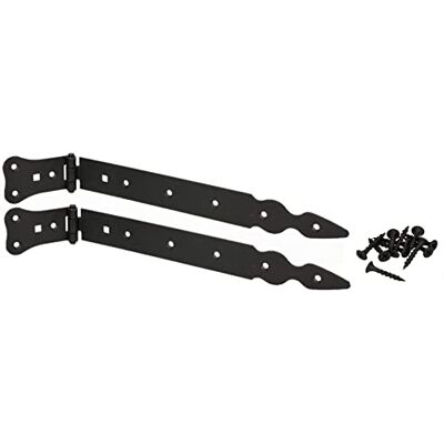 KOTARBAU ® 2 Bisagras de puerta 300 mm de acero inoxidable, Negra recubrimiento en polvo, Herraje para puertas de jardín de madera, Robusta, Bisagra apaisada para Cobertizo, Granero, 2 UNIDADES KOTARBAU ® 2 Bisagras de puerta 300 mm de acero inoxidable, Negra recubrimiento en polvo, Herraje para puertas de jardín de madera, Robusta, Bisagra apaisada para Cobertizo, Granero, 2 UNIDADES