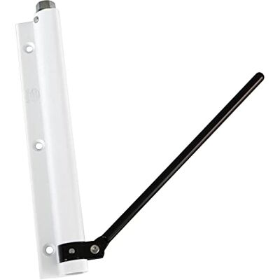 Amig Pernio Muelle de Aluminio con Brazo de Acero Inoxidable Mod. -190 x 180 mm Regular la Potencia de Cierre de Puertas Ligeras Máximo 40 kg Acabado Blanco Amig Pernio Muelle de Aluminio con Brazo de Acero Inoxidable Mod. -190 x 180 mm Regular la Potencia de Cierre de Puertas Ligeras Máximo 40 kg Acabado Blanco