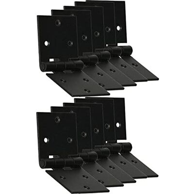 KOTARBAU ® 10 x Bisagras de Acero Inoxidable, Bisagras para Puertas y Muebles, 100 x 50 mm, Bisagra de Libro, Bisagras de Puerta, Nudo Enrollado, Conector, Bisagra de Doble Hoja, Bisagra Negra, 10 uds KOTARBAU ® 10 x Bisagras de Acero Inoxidable, Bisagras para Puertas y Muebles, 100 x 50 mm, Bisagra de Libro, Bisagras de Puerta, Nudo Enrollado, Conector, Bisagra de Doble Hoja, Bisagra Negra, 10 uds
