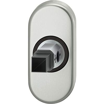 FSB Adaptador de roseta ovalada para puerta de marco de 9 mm, muelle de retención, EN179, aluminio plateado, FSB Adaptador de roseta ovalada para puerta de marco de 9 mm, muelle de retención, EN179, aluminio plateado,