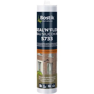 Bostik S733 Seal´n´Flex Construcción Silicona Gris Plata – Silicona Neutral Universal Resistente al Moho, Elasticidad Permanente, Apto para Pintura, Para Interior y Exterior, 300 ml Bostik S733 Seal´n´Flex Construcción Silicona Gris Plata – Silicona Neutral Universal Resistente al Moho, Elasticidad Permanente, Apto para Pintura, Para Interior y Exterior, 300 ml