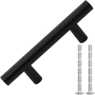 vidaXL Tiradores para Armarios 10 uds, Tiradores en Barra, Manijas de Cajones Muebles, Tiradores de Puerta Corredera, Acero Inoxidable Negro 64 mm vidaXL Tiradores para Armarios 10 uds, Tiradores en Barra, Manijas de Cajones Muebles, Tiradores de Puerta Corredera, Acero Inoxidable Negro 64 mm