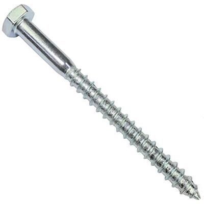 AERZETIX C44562 Juego de 50 Tornillos para madera/tirafondos M6x70mm con cabeza hexagonal 6 lados DIN571 en acero galvanizado montaje fijación marco de madera contrachapado aglomerado AERZETIX C44562 Juego de 50 Tornillos para madera/tirafondos M6x70mm con cabeza hexagonal 6 lados DIN571 en acero galvanizado montaje fijación marco de madera contrachapado aglomerado