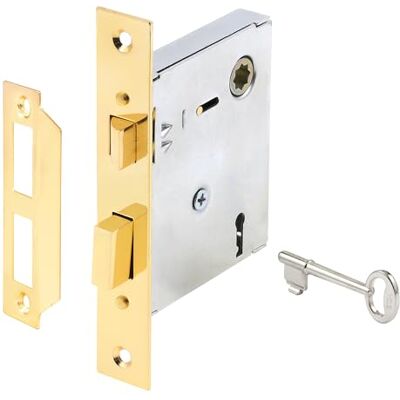 PRiME Ensamblaje de cerradura de embutida, con llave, acero, latón, pack de 1 PRiME Ensamblaje de cerradura de embutida, con llave, acero, latón, pack de 1