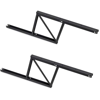 EMUCA Juego de 2 mecanismos elevables para mesas de centro, Bisagra de Mesa elevadora, permite elevar la mesa 192mm, Acero, Pintado negro EMUCA Juego de 2 mecanismos elevables para mesas de centro, Bisagra de Mesa elevadora, permite elevar la mesa 192mm, Acero, Pintado negro