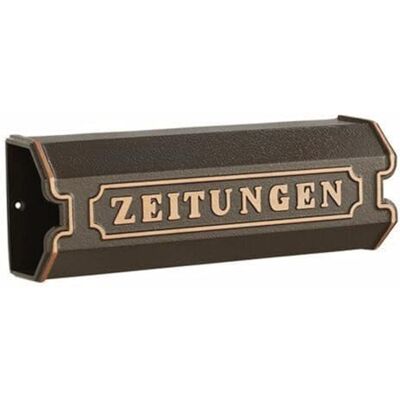 Burg-Wächter Burg wächter 1890 Portaperiodicos 420x112x150mm aluminio bronce Burg-Wächter Burg wächter 1890 Portaperiodicos 420x112x150mm aluminio bronce