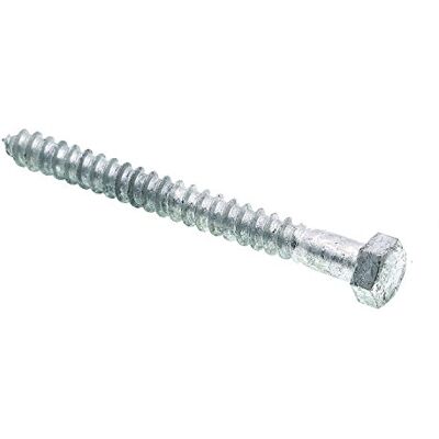 PRiME Tornillo de cabeza hexagonal, 3/8 x 4 pulgadas, acero galvanizado, paquete de 50 PRiME Tornillo de cabeza hexagonal, 3/8 x 4 pulgadas, acero galvanizado, paquete de 50
