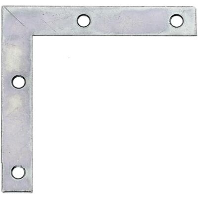 Alberts Escuadra para mueble, Galvanizado Sendzimir, 75 x 75 x 12 mm, Juego de 40 Alberts Escuadra para mueble, Galvanizado Sendzimir, 75 x 75 x 12 mm, Juego de 40