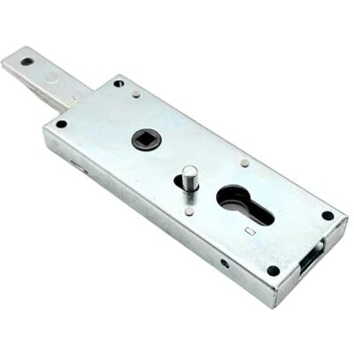 PREFER Cerradura para basculante/garaje sin cilindro, distancia entre ejes 60 mm Cerradura de llave con cerrojo reforzado y muelle de retorno para mayor seguridad y durabilidad PREFER Cerradura para basculante/garaje sin cilindro, distancia entre ejes 60 mm Cerradura de llave con cerrojo reforzado y muelle de retorno para mayor seguridad y durabilidad