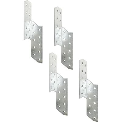 Alberts Escuadra asimétrica, A la derecha y a la izquierda, Galvanizado Sendzimir, 32 x 32 x 170 mm, Juego de 4 Alberts Escuadra asimétrica, A la derecha y a la izquierda, Galvanizado Sendzimir, 32 x 32 x 170 mm, Juego de 4
